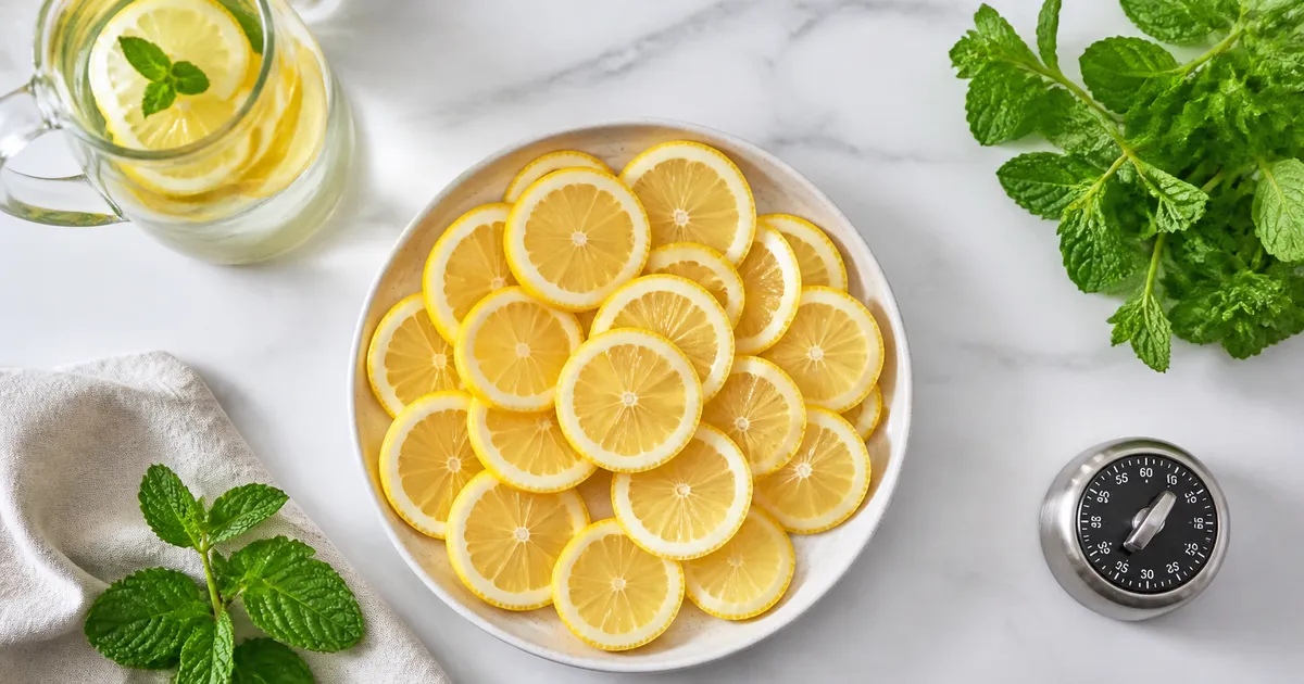 Ilustrasi Cara Membuat Infused Water Lemon agar Tidak Pahit